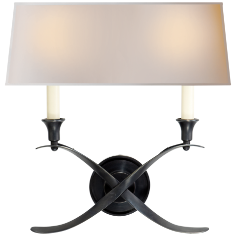 Бра Cross Bouillotte Large Sconce CHD 1191BZ-NP