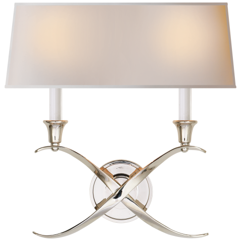 Бра Cross Bouillotte Large Sconce CHD 1191PN-NP