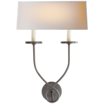 Бра Symmetric Twist Double Sconce CHD 1612BZ-NP