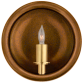Бра Leeds Small Round Sconce CS 2605CGD
