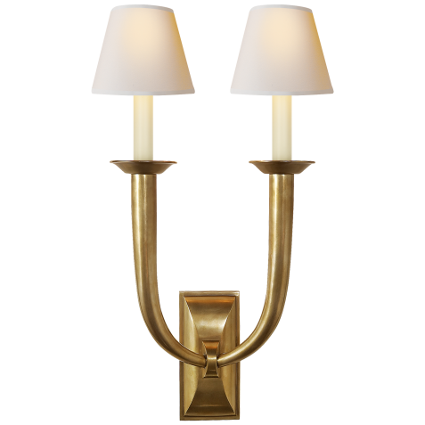 Бра French Deco Horn Double Sconce S 2021HAB-NP