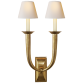 Бра French Deco Horn Double Sconce S 2021HAB-NP