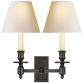 Бра French Double Library Sconce S 2212BZ-NP