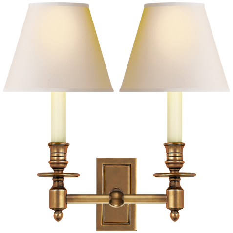 Бра French Double Library Sconce S 2212HAB-NP