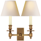 Бра French Double Library Sconce S 2212HAB-NP