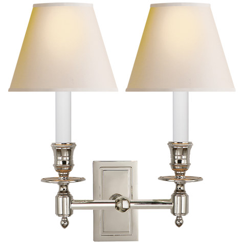 Бра French Double Library Sconce S 2212PN-NP