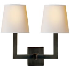 Бра Square Tube Double Sconce SL 2820BZ-NP