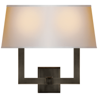 Бра Square Tube Double Sconce SL 2820BZ-NP2