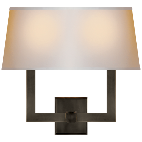 Бра Square Tube Double Sconce SL 2820BZ-NP2