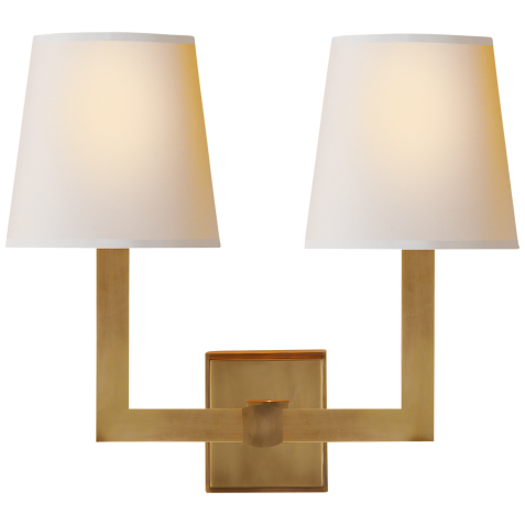 Бра Square Tube Double Sconce SL 2820HAB-NP