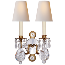 Бра Yves Crystal Double Arm Sconce TOB 2471GI/CG-PL