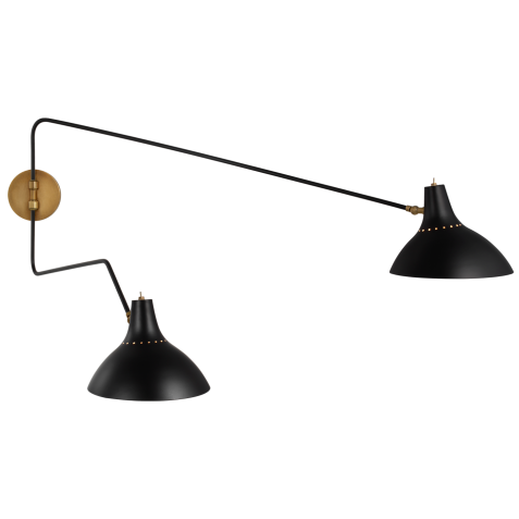 Бра Charlton Large Double Wall Light ARN 2072BLK