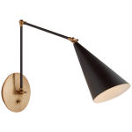 Бра Clemente Double Arm Library Sconce ARN 2912BLK