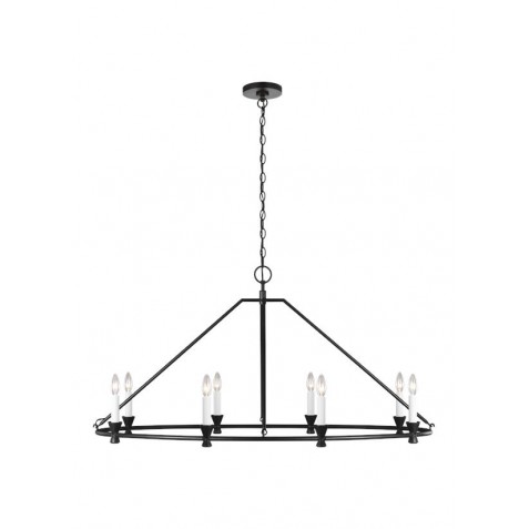 Keystone 8 - Light Oval Chandelier CC1208AI