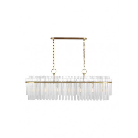 Beckett 7 - Light Linear Chandelier CC1307BBS