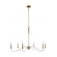 Hanover 6 - Light Small Chandelier CC1326BBS