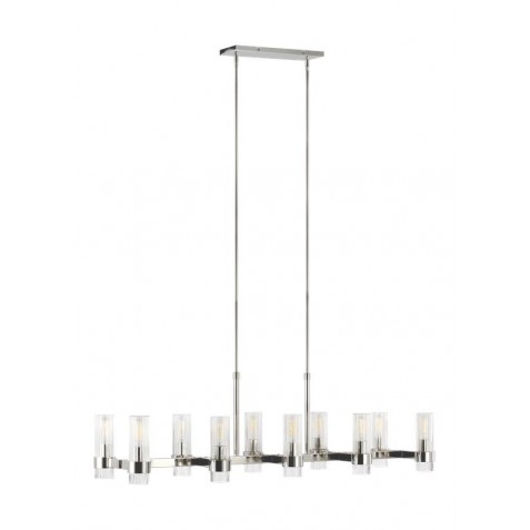 Geneva 10 - Light Linear Chandelier CC13810PN