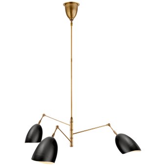 Люстра Sommerard Medium Triple-Arm Chandelier ARN 5008HAB-BLK