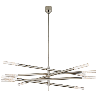Люстра Rousseau Grande Ten Light Articulating Chandelier KW 5587PN-SG