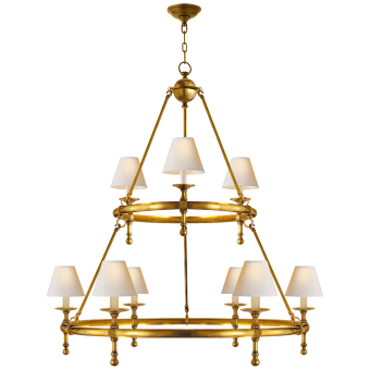 Люстра Classic Two-Tier Ring Chandelier SL 5813HAB-NP