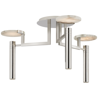 Люстра Melange Large Floating Disc Semi-Flush Chandelier KW 4015PN-ALB