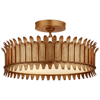 Люстра Leslie 16'' Semi-Flush SK 4206GI