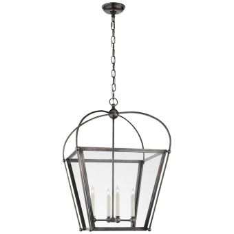 Люстра Plantation Medium Square Lantern CHC 3439BZ-CG