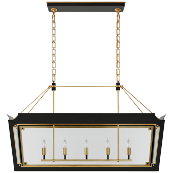 Люстра Caddo Medium Linear Lantern JN 5023MBK/G-CG