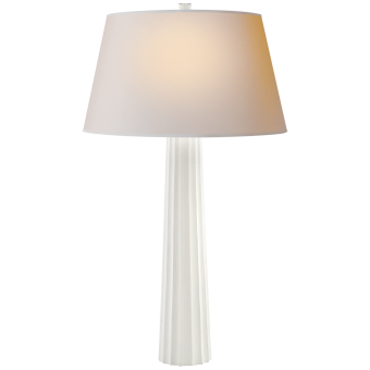Настольная лампа Fluted Spire Large Table Lamp CHA 8906WHT-NP