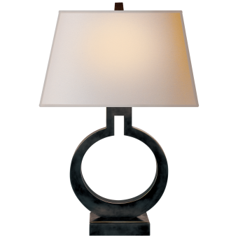 Настольная лампа Ring Form Small Table Lamp CHA 8969BZ-NP