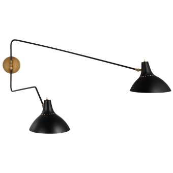 Бра Charlton Large Double Wall Light ARN 2072BLK
